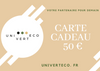 CARTE CADEAU UNIVERTECO  50 euros